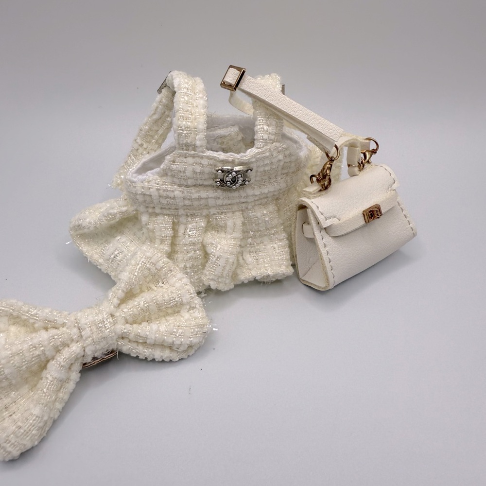 Labubu outfit, dress, headband and handbag. (Doll not included)